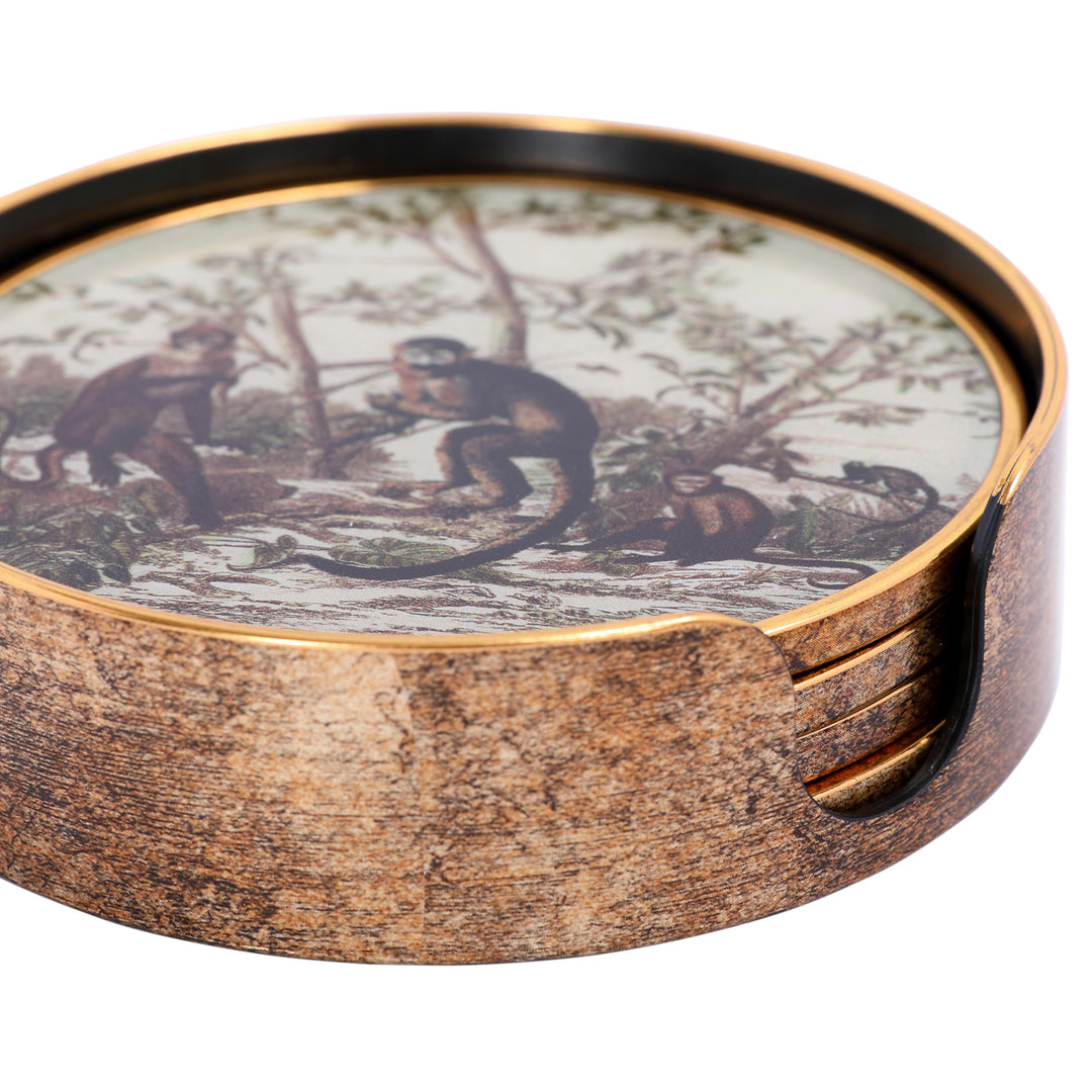 Monkey Jungle Set Coasters