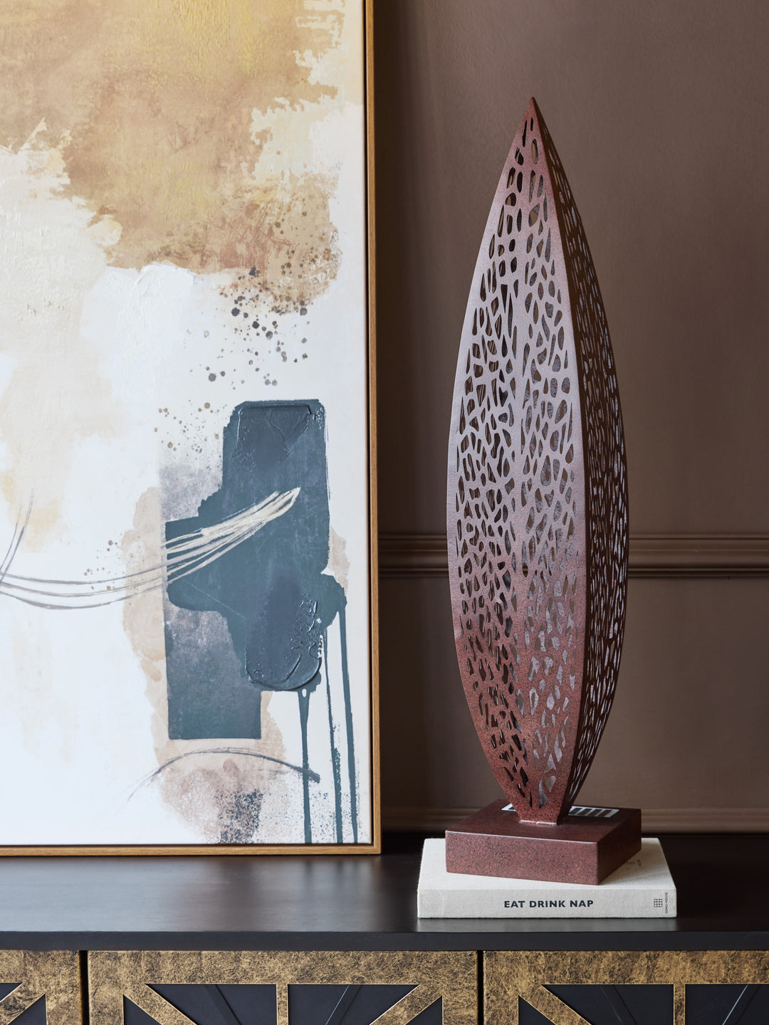 Rustica Leaf Outdoor Sculpture