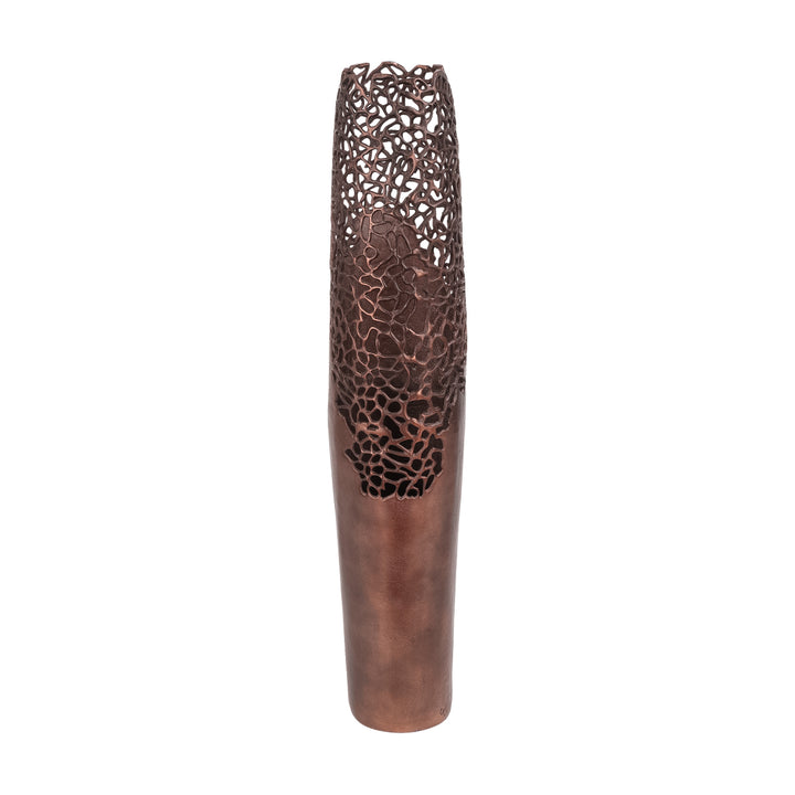 Apo Coral Raw Bronze Large Vase