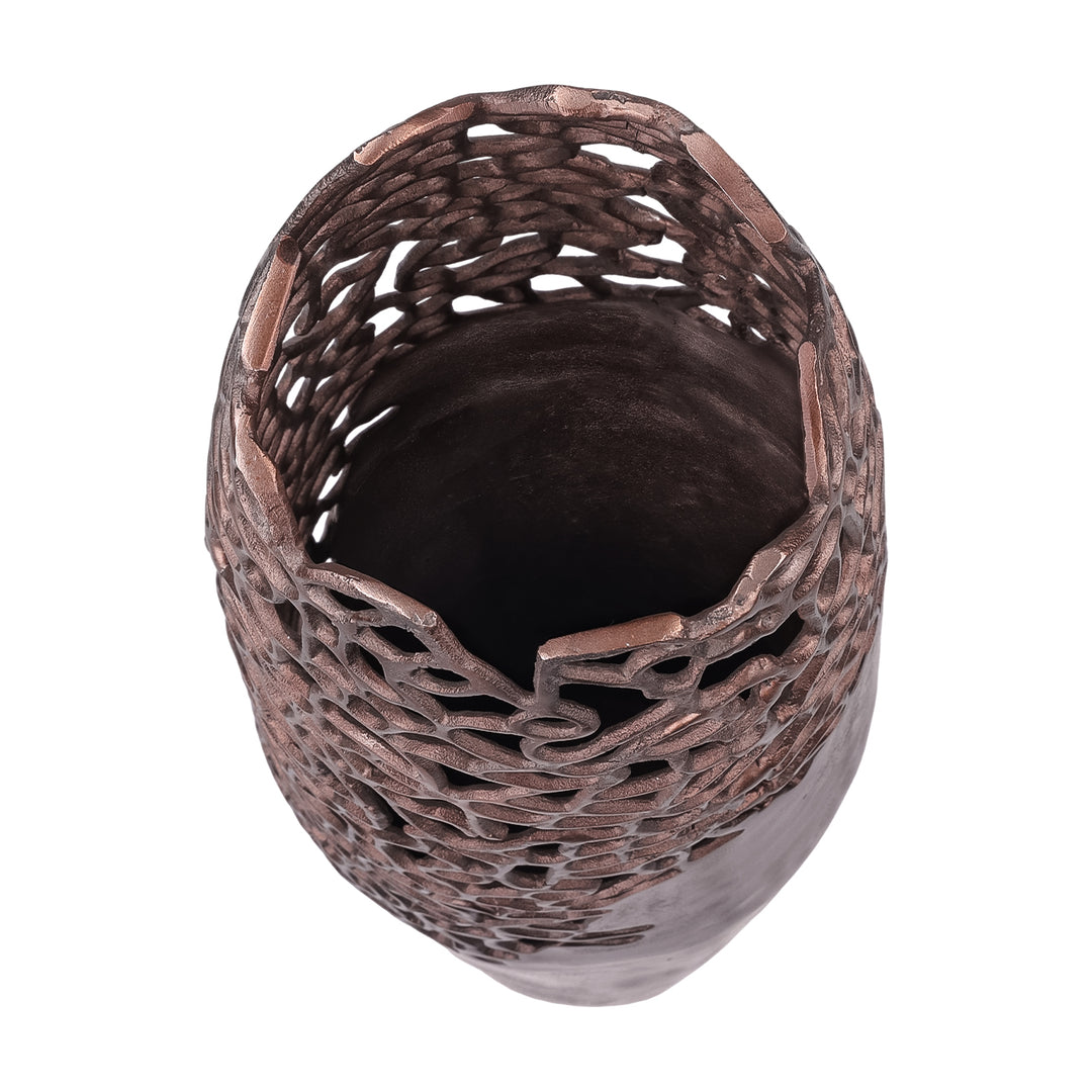 Apo Coral Raw Bronze Large Vase