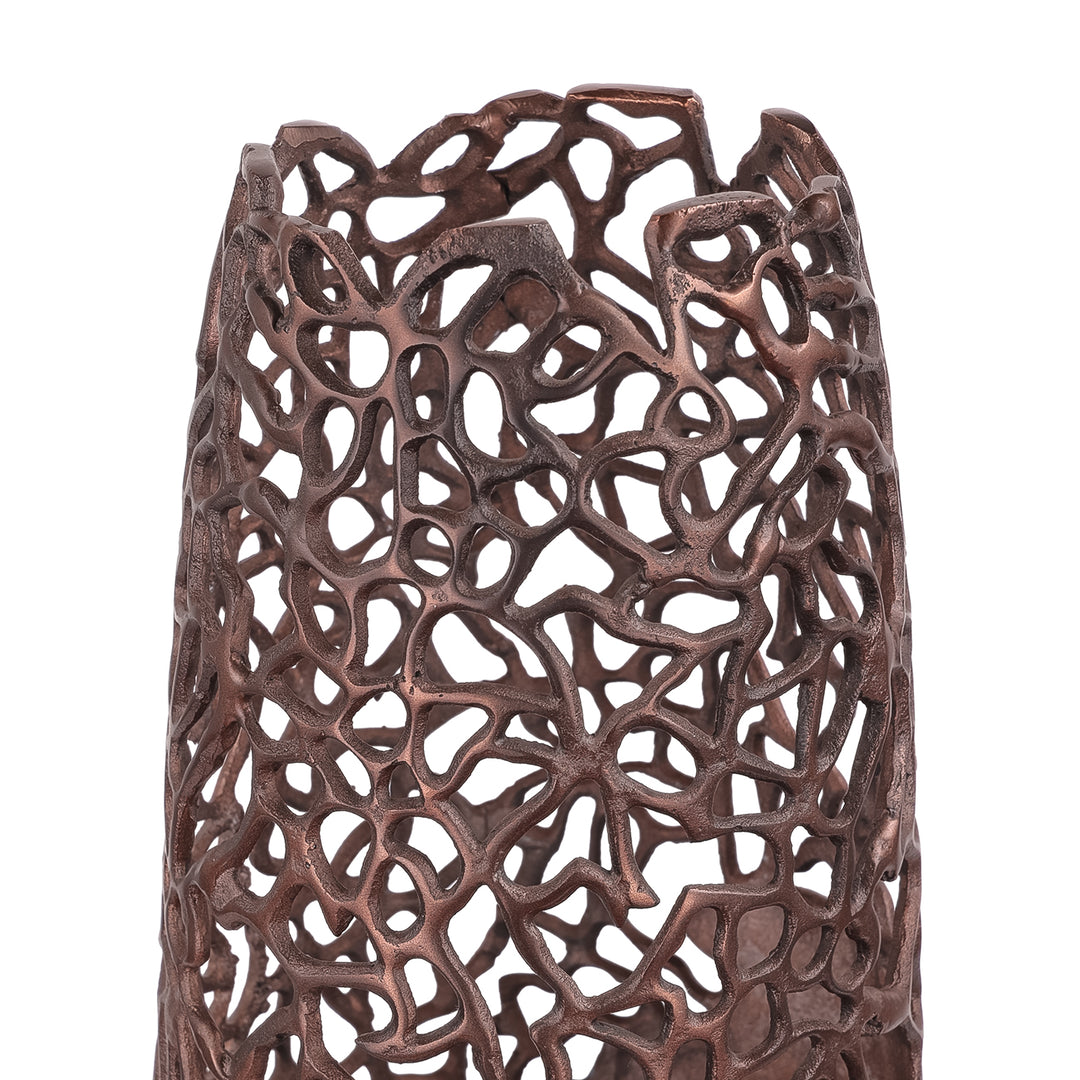 Apo Coral Raw Bronze Large Vase