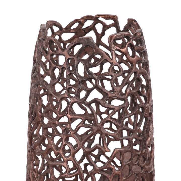 Apo Coral Raw Bronze Large Vase
