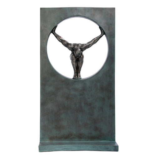 Precision Diver Antique Bronze Sculpture