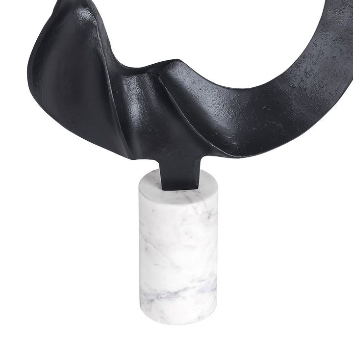 Kentford  Sculpture on Marble Base Large