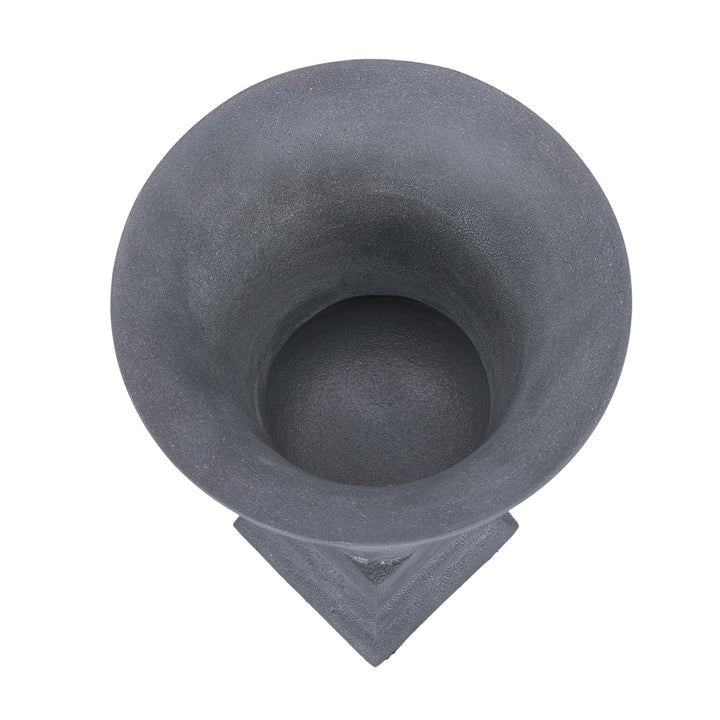 Van Dyk Tall Grey Stonewash Urn Medium