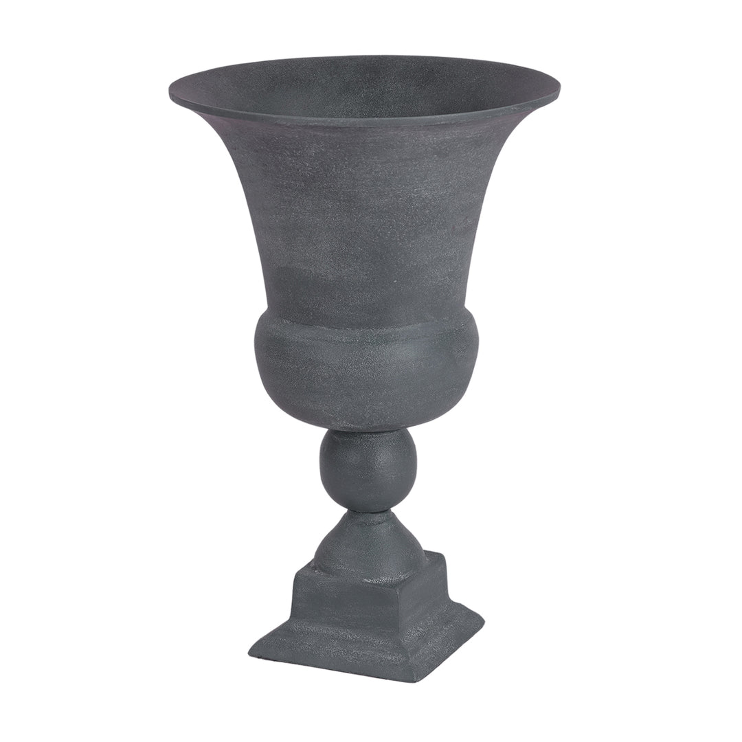 Van Dyk Tall Grey Stonewash Urn Large