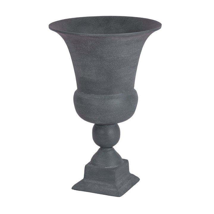 Van Dyk Tall Grey Stonewash Urn Large