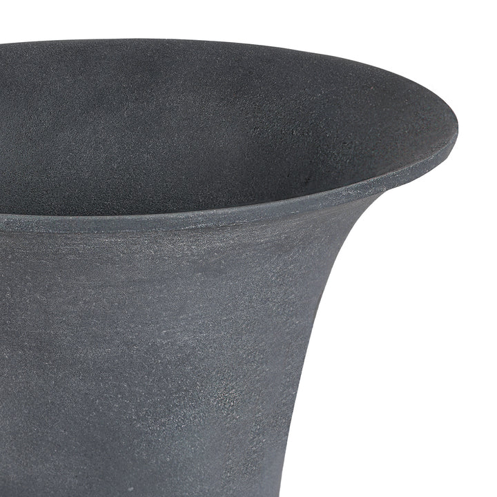 Van Dyk Tall Grey Stonewash Urn Large