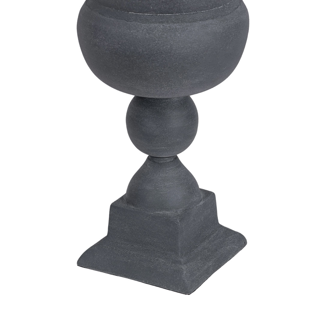 Van Dyk Tall Grey Stonewash Urn Large