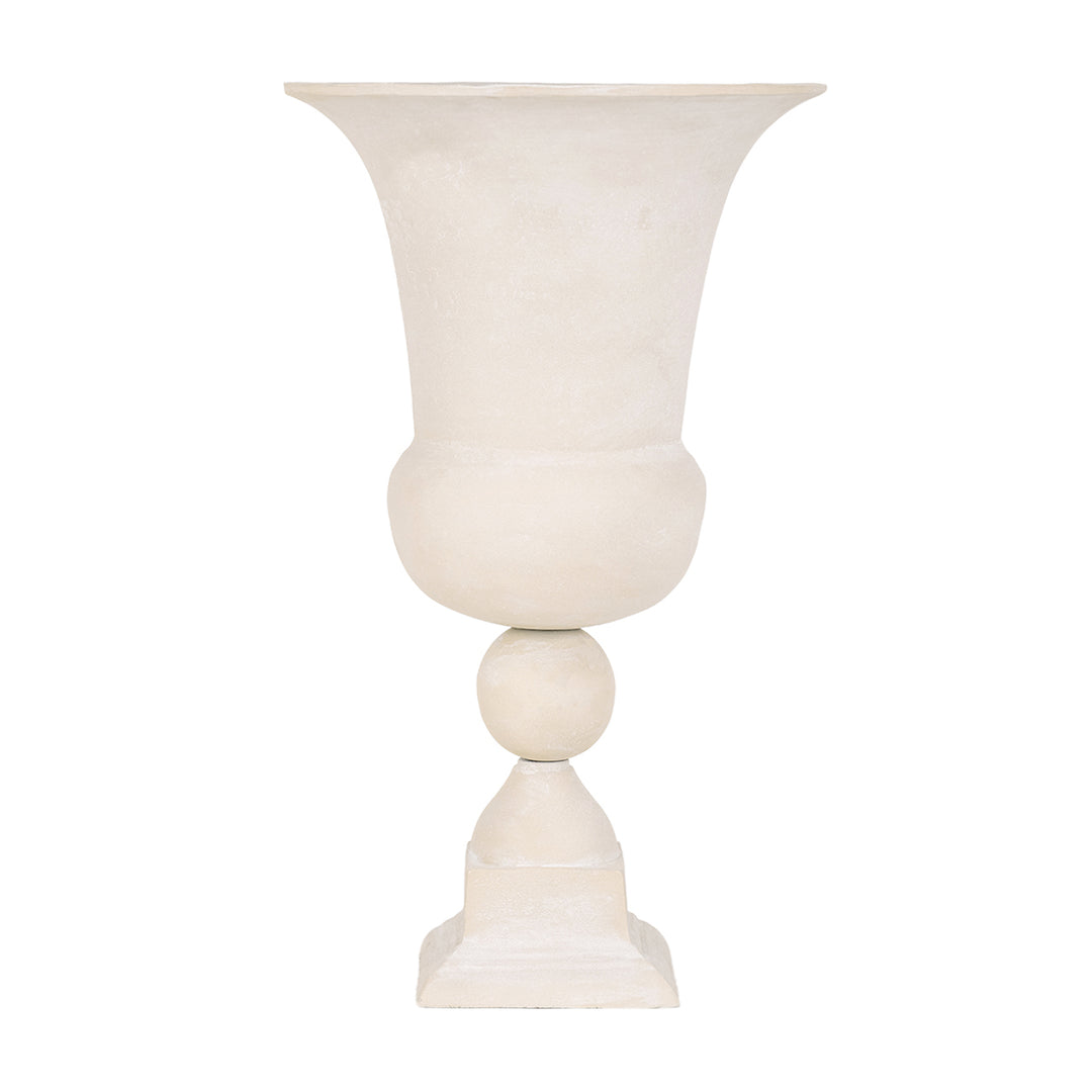 Van Dyk Tall Putty Stonewash Urn Medium