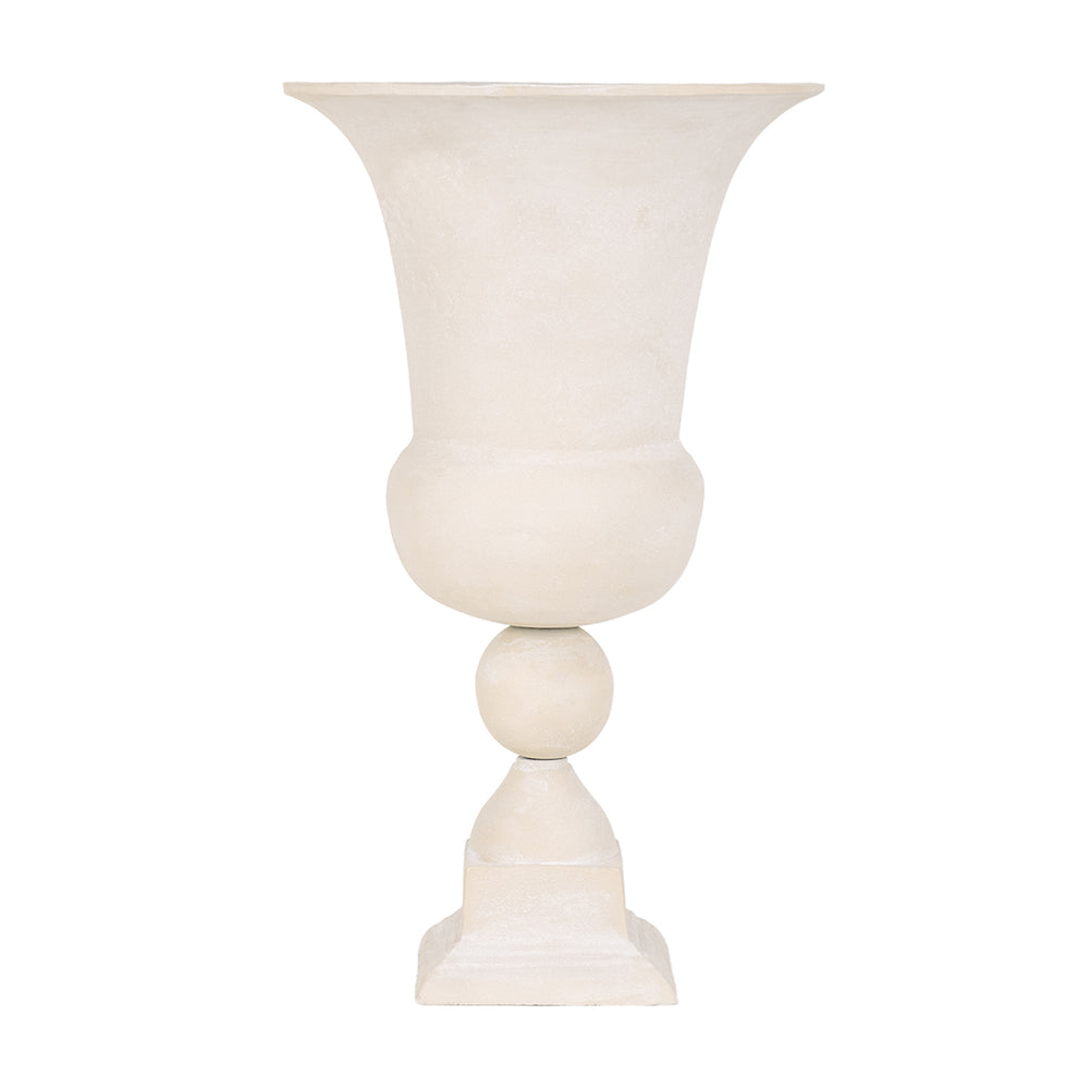 Van Dyk Tall Putty Stonewash Urn Large