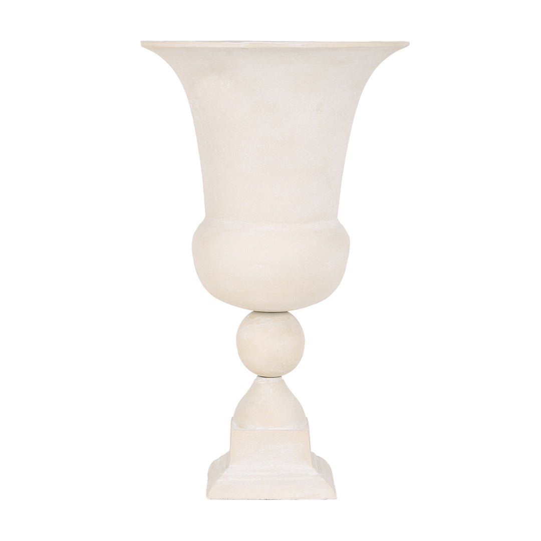 Van Dyk Tall Putty Stonewash Urn Large