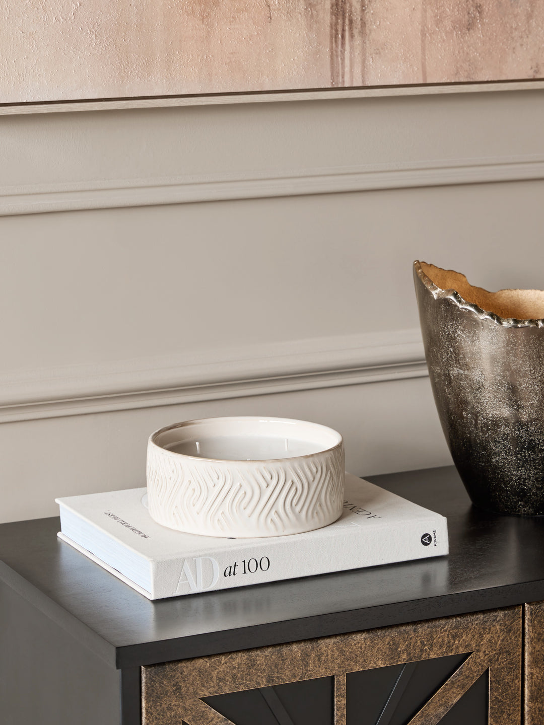 Serena Ceramic Candle Ivory