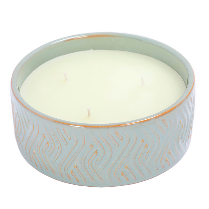 Serena Ceramic Candle Green