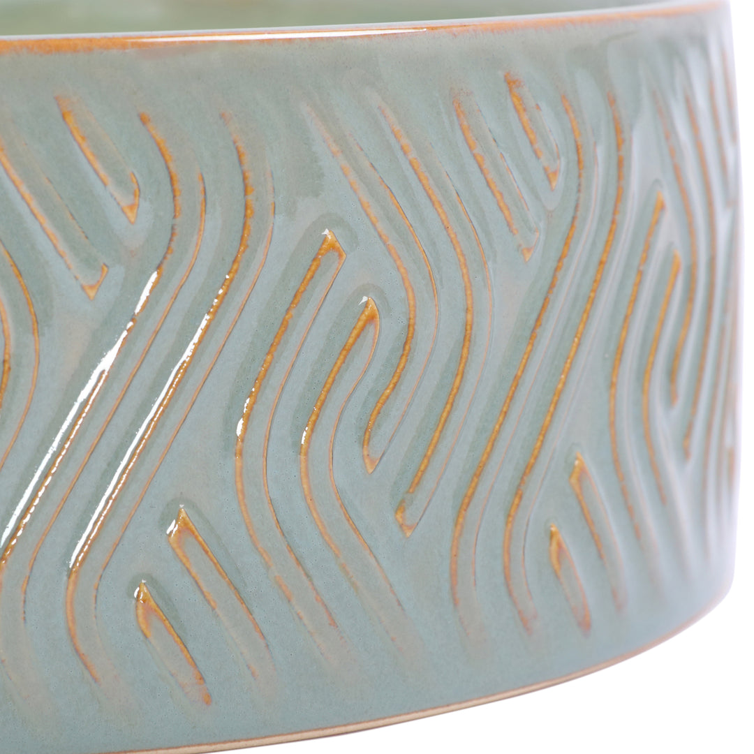 Serena Ceramic Candle Green