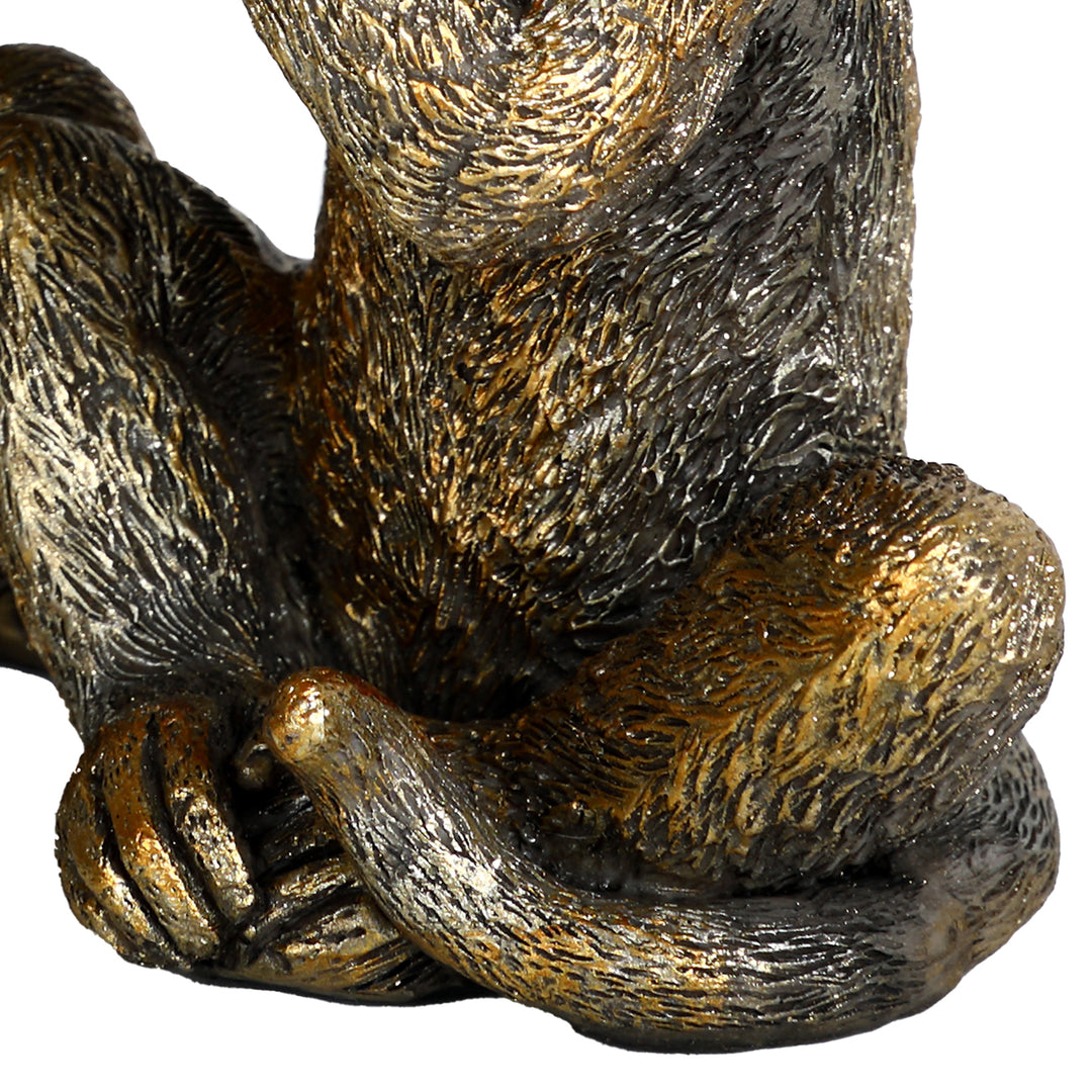 Three Wise Monkeys Antique Gold