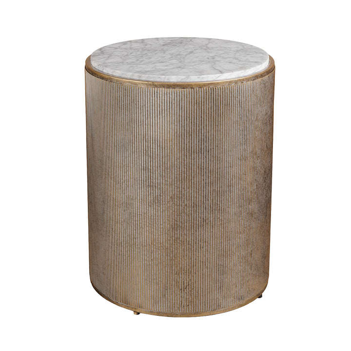 Belvedere Aged Gold Bed Side Table