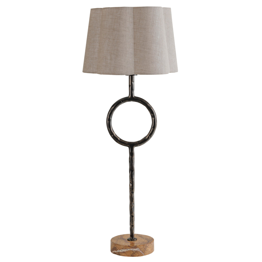 Rutland  Table Lamp with Plain Linen  Shade
