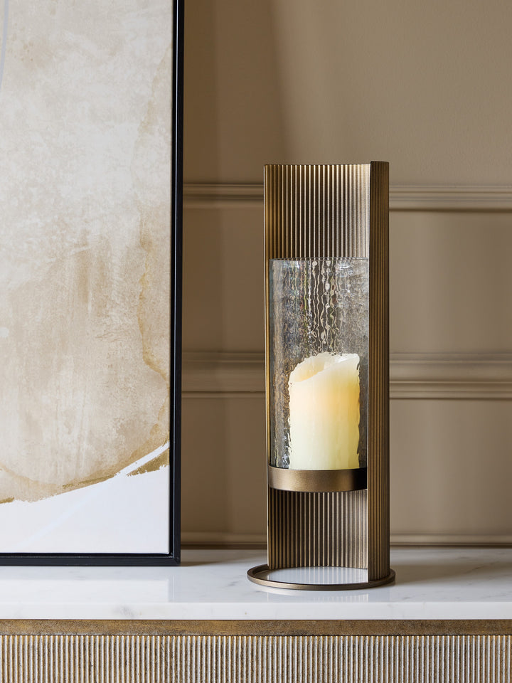 Belvedere Aged Gold Table Hurricane