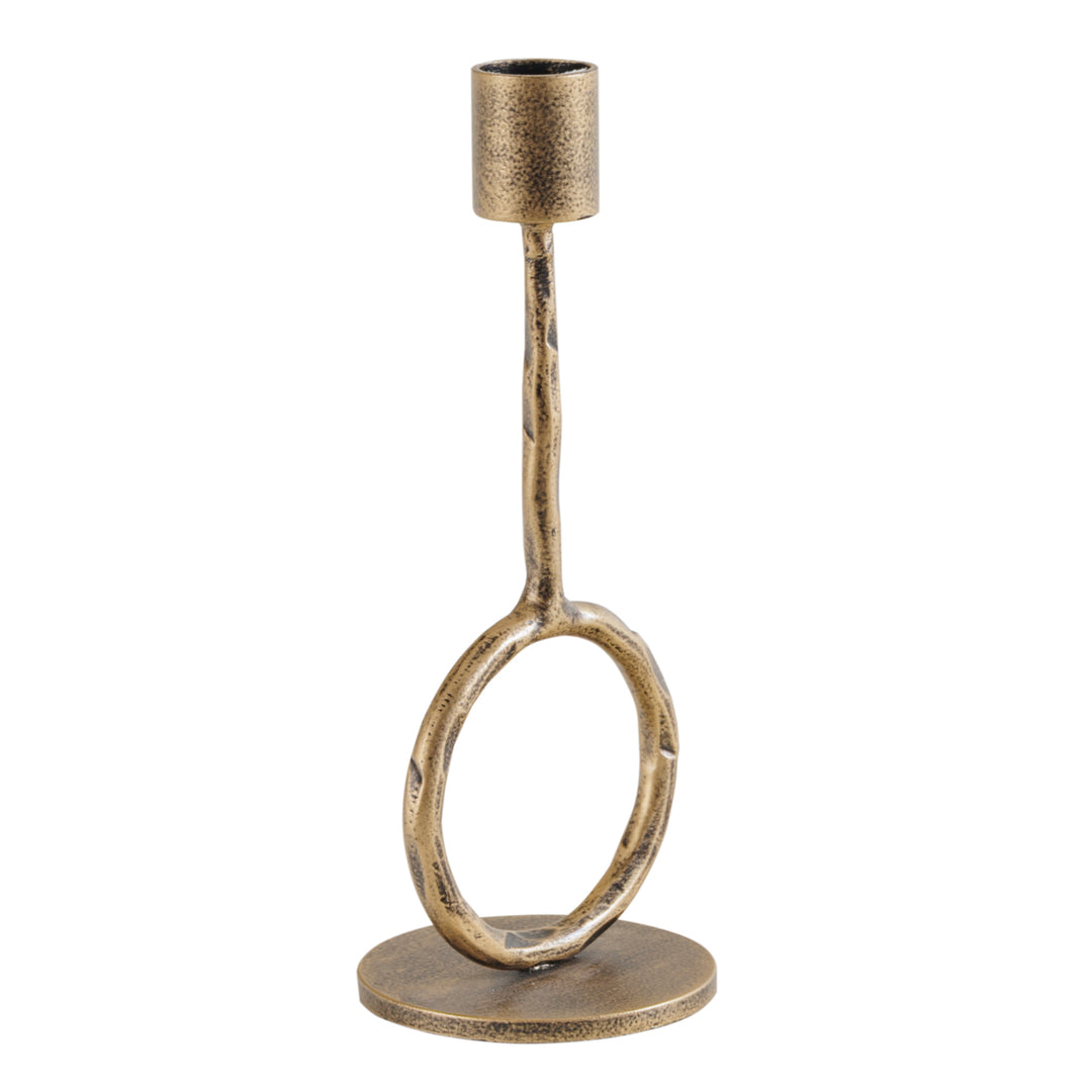 Ronde Antique Gold  Candle Holder Small