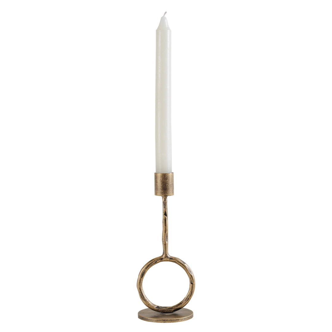 Ronde Antique Gold  Candle Holder Small