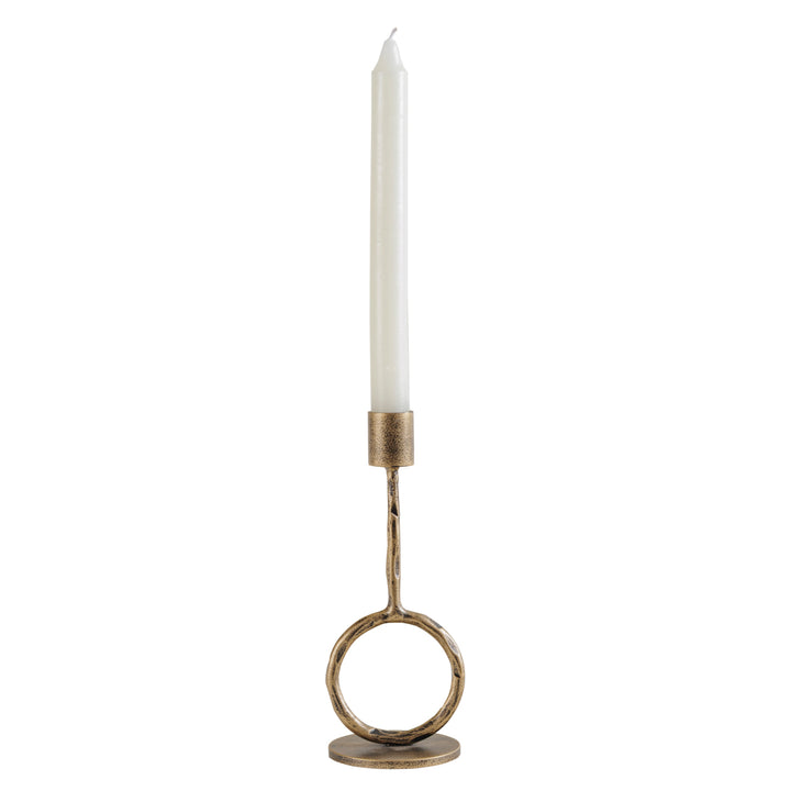Ronde Antique Gold  Candle Holder Small