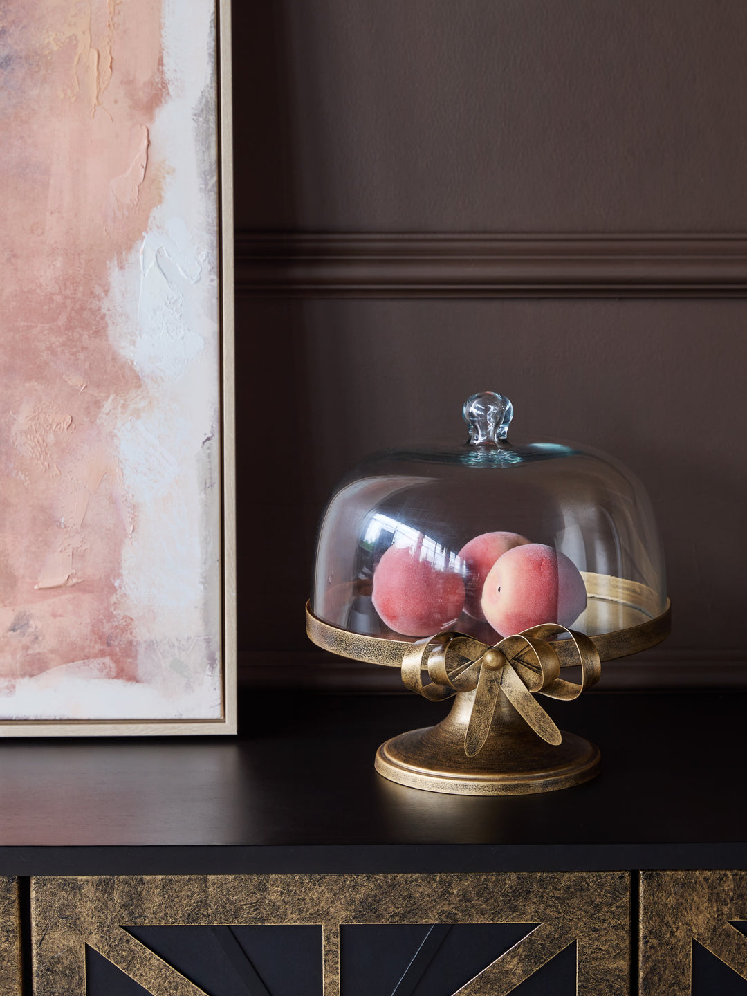 Bow Cloche on Stand