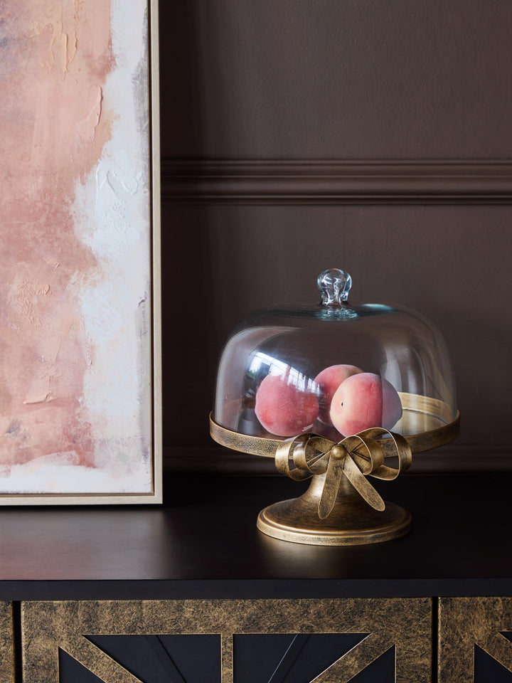 Bow Cloche on Stand