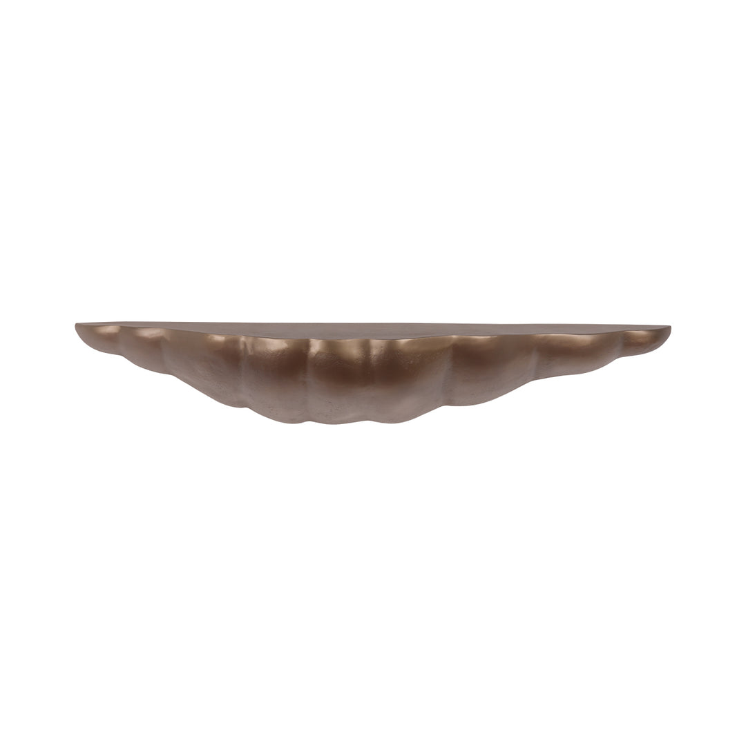 Telby Antique Brass Aluminium Floating Shelf 120cm