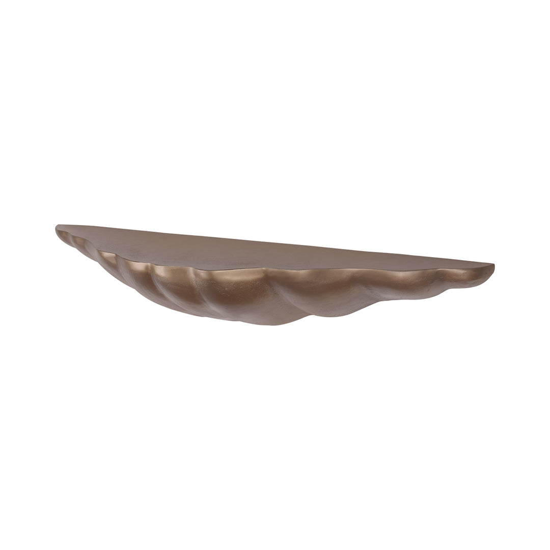 Telby Antique Brass Aluminium Floating Shelf 120cm