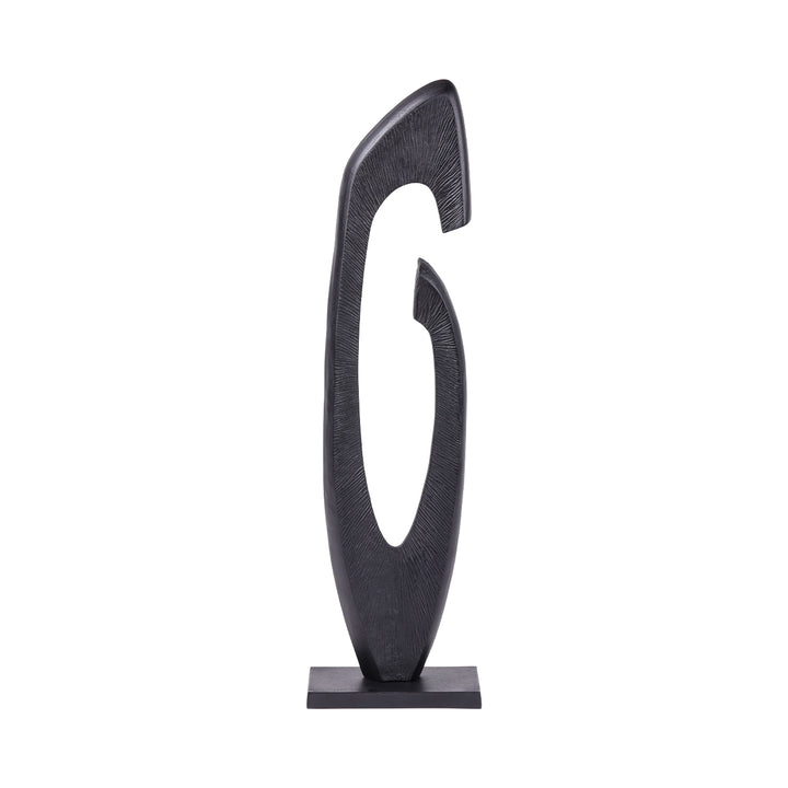 Axis Black Aluminium Sculpture 117cm