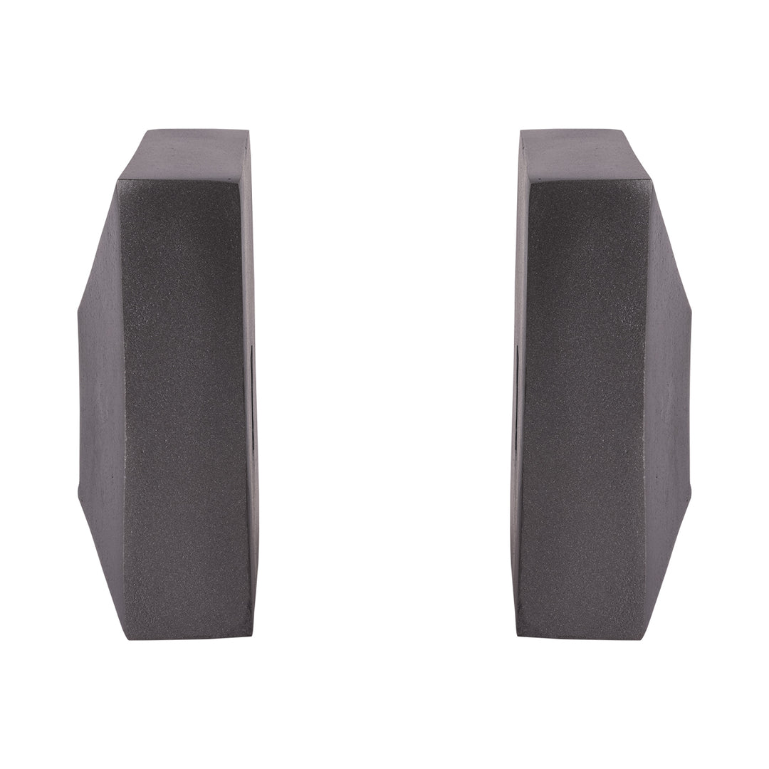 Geo Antique Lead Aluminium Set of 2 Bookends