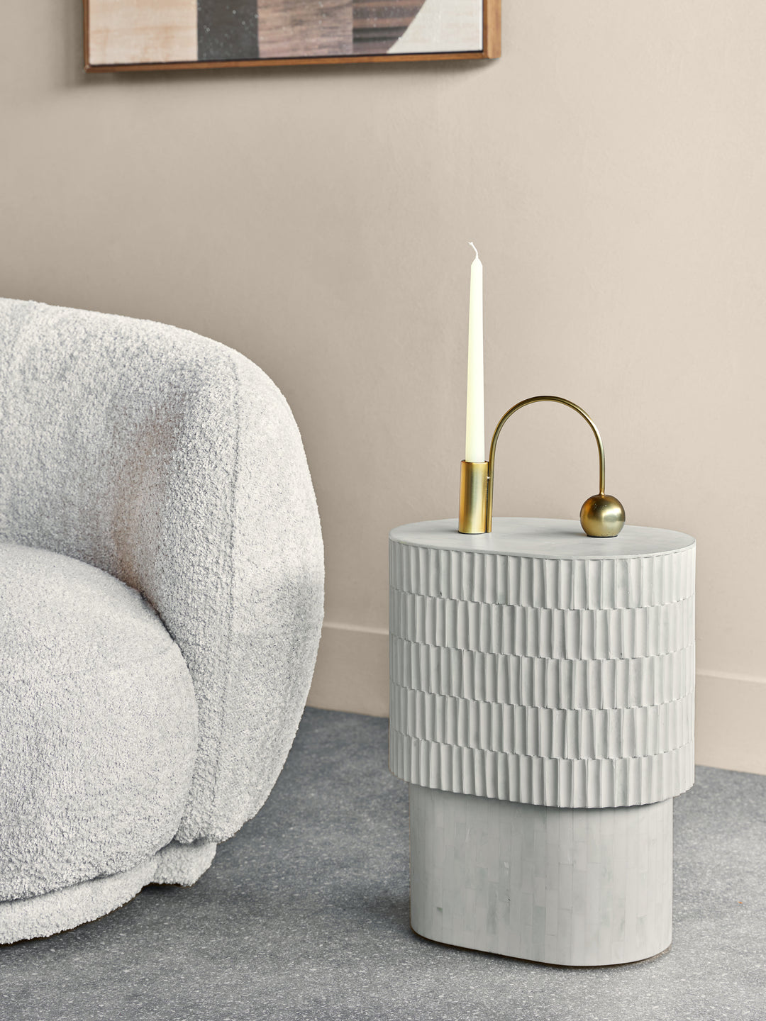 Apollo Bone Inlay Side Table