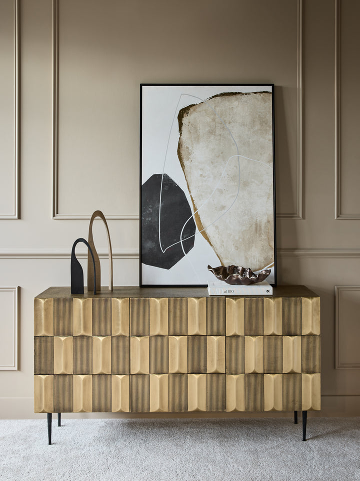 Verano Large Brass Sideboard