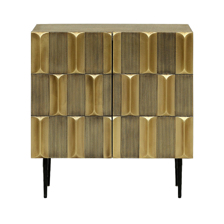 Verano Brass 2 Door Cabinet