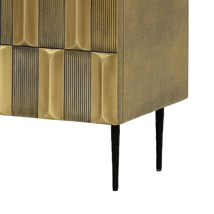 Verano Brass 2 Door Cabinet
