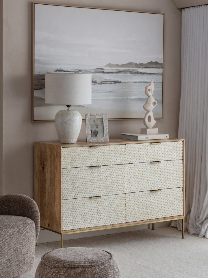 Nerida Bone Inlay Chest of Drawers
