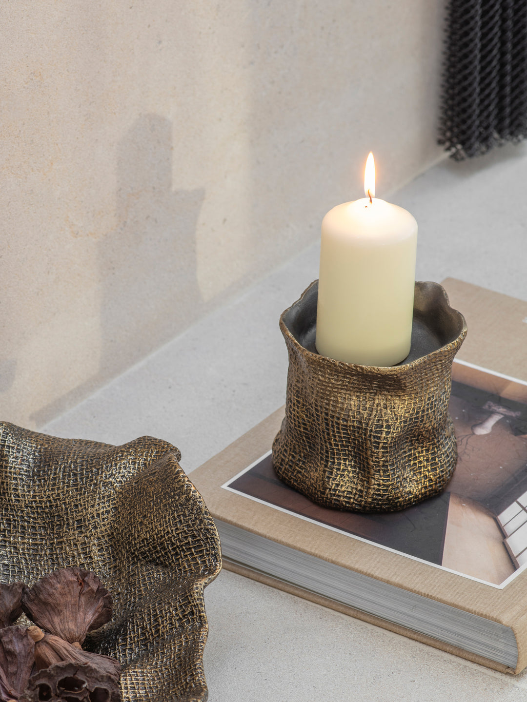 Molten Weave Candle Holder