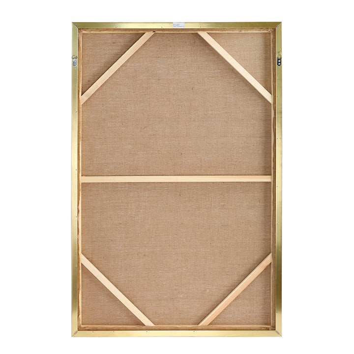 Golden Dusk Heavy Textured Framed Canvas Wall Art 80x120cm