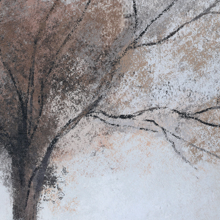 Still Root Textured Framed Canvas Wall Art 100x140cm