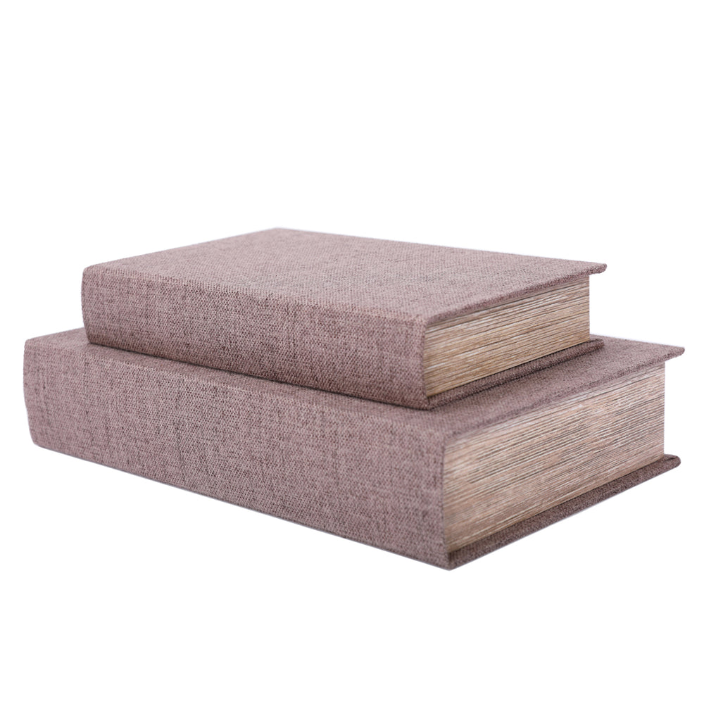 Grey Set of 2 Book Boxes