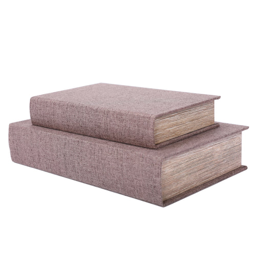 Grey Set of 2 Book Boxes