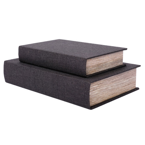 Dark Set of 2 Book Boxes