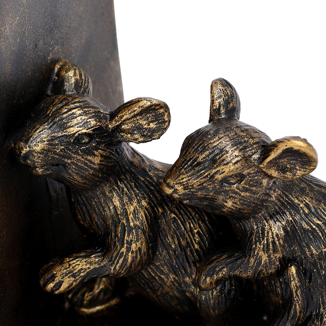 Pallino Antique Gold Mouse Bookends