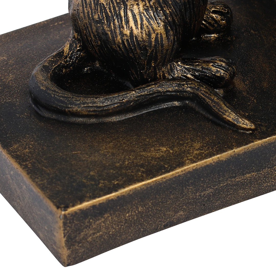 Pallino Antique Gold Mouse Bookends