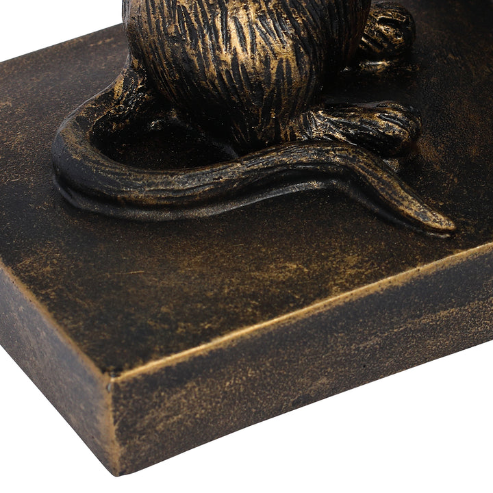 Pallino Antique Gold Mouse Bookends