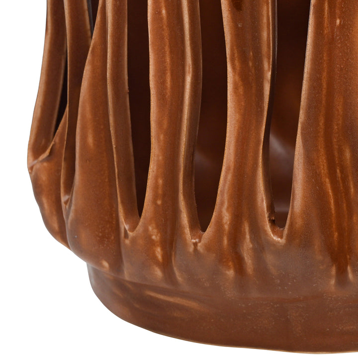 Denton Reactive Glaze Candleholder