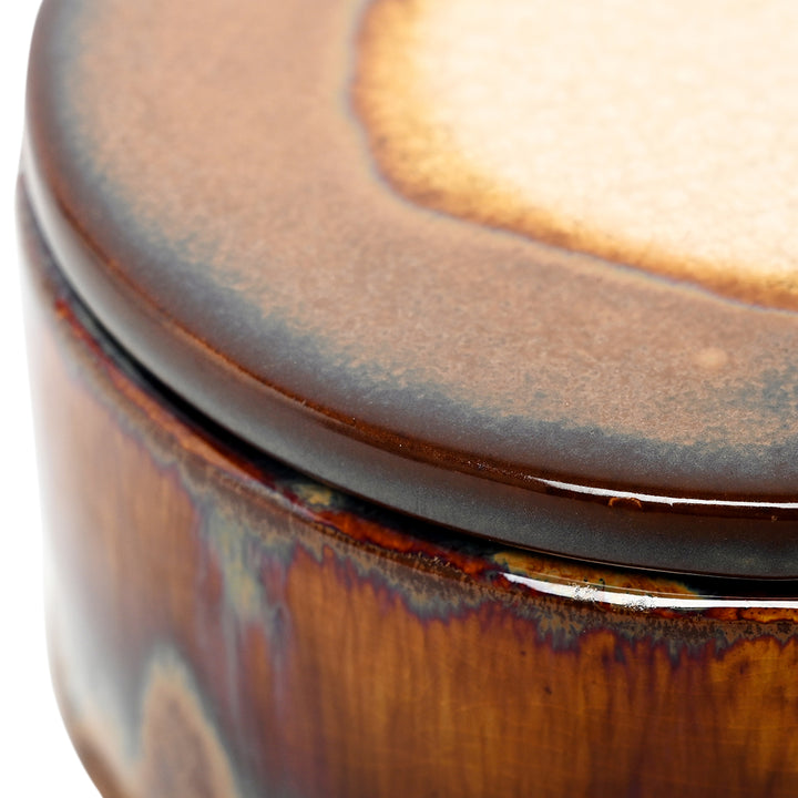 Medway Ochre Reactive Glaze Candle