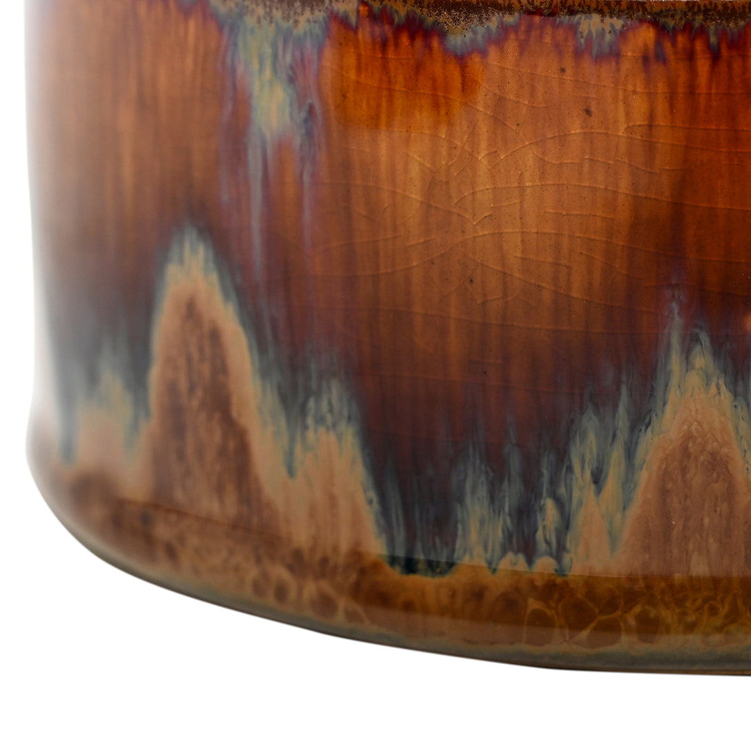 Medway Ochre Reactive Glaze Candle