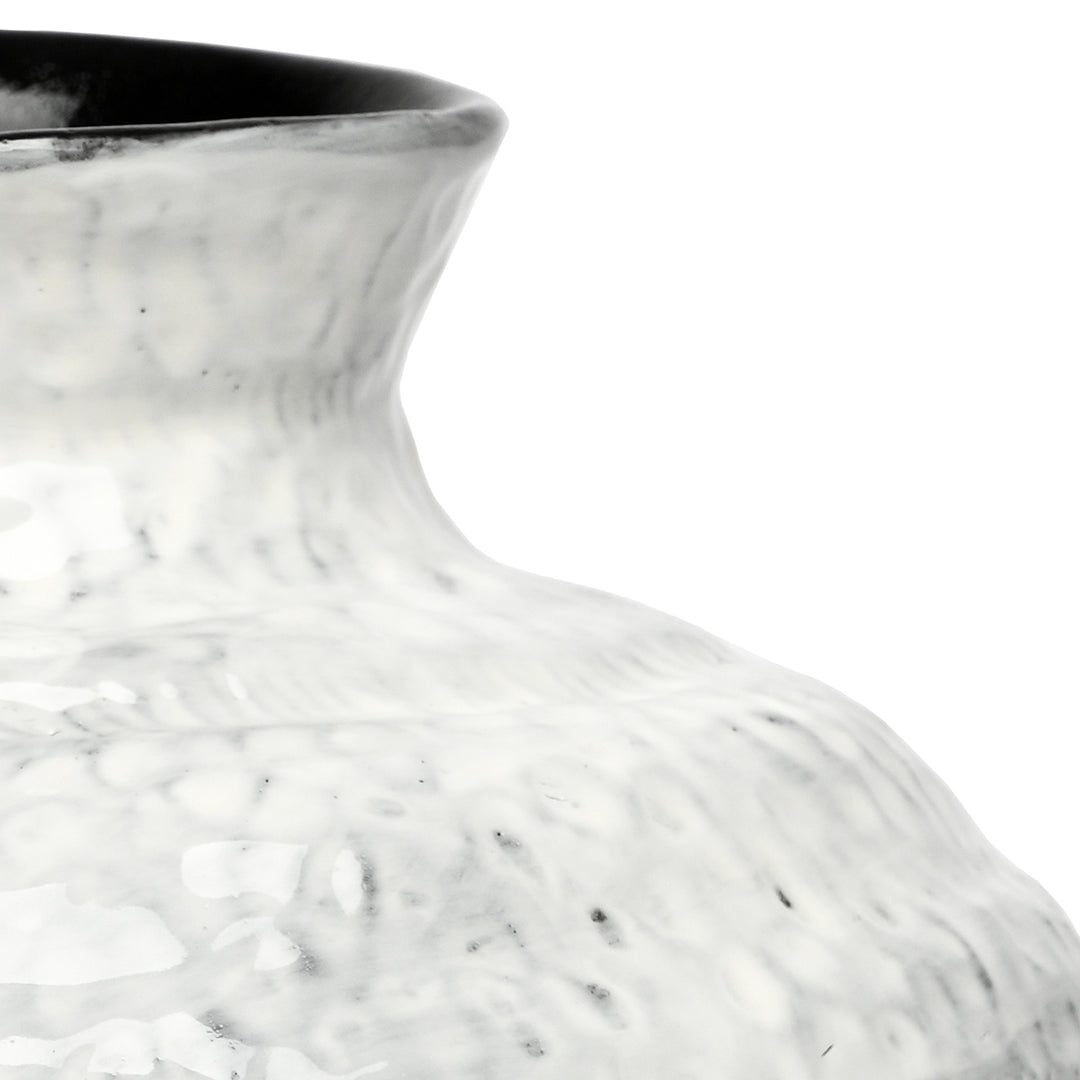 Lunel White Glazed Vase Medium